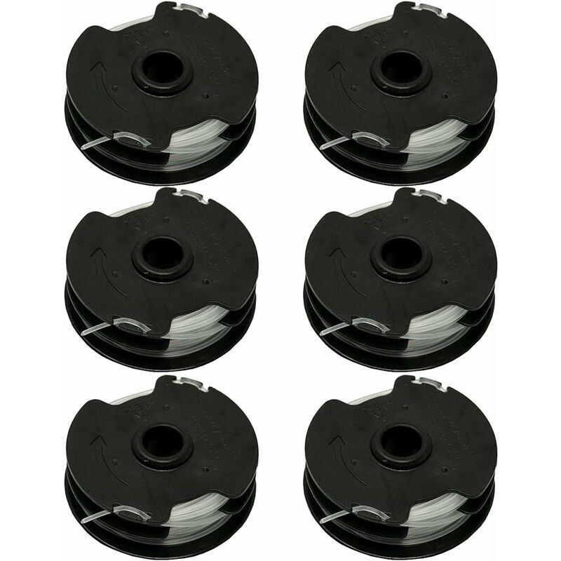 Lot de 6 bobines de rechange pour débroussailleuse sans fil Parkside prta 20 Li C3 IAN351753