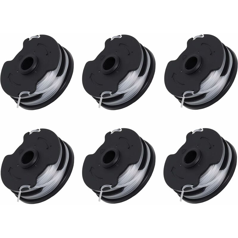 Memkey - Lot de 6 bobines de rechange pour débroussailleuse sans fil Parkside prta 20-Li C3 IAN351753