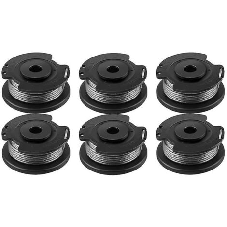 Lot de 6 bobines et fils de coupe-bordures F016800569 pour Bosch EasyGrassCut 23, 26, 18, 18-230, 18-260, 18-26 (pièces de rechange).