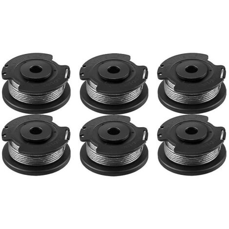 Lot de 6 bobines et fils de rechange F016800569 pour coupe-bordures Bosch EasyGrassCut 23 26 18 18-230 18-260 18-26