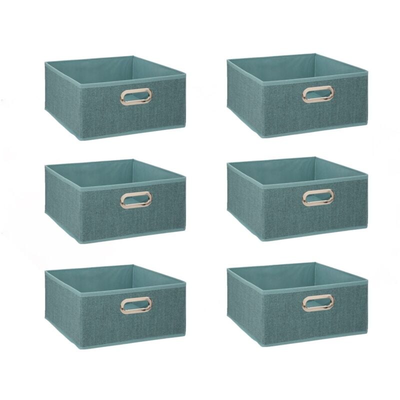 Lot de 6 boîtes de rangement en tissu mix 'n modul