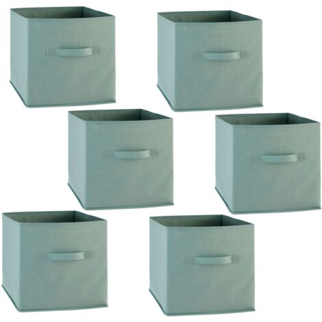 Lot de 6 boîtes de rangement en tissu MIX N' MODUL