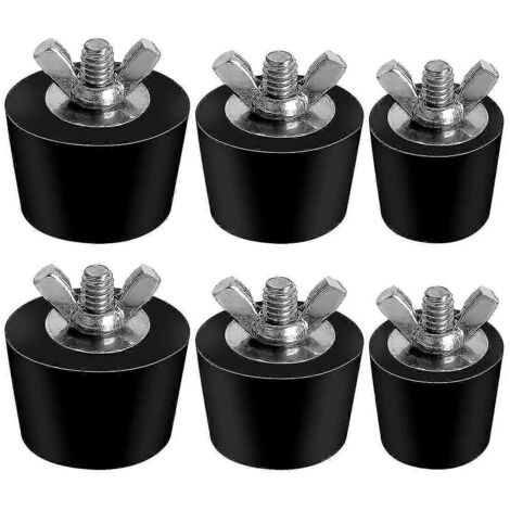 Lot de 6 bouchons d'hivernage de piscine (3 tailles différentes), bouchons d'expansion pour skimmer de piscine hors sol - En stock