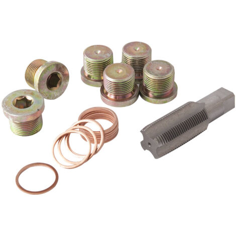 Lot de 6 bouchons + joints + taraud M20x1.5 pour réparation carter - HU 2055 - CLAS Equipements