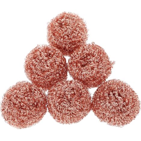 Lot de 6 boules de nettoyage pour fer souder en fil de laiton