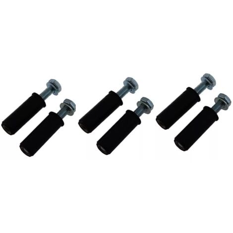 Lot de 6 boulons M8 de fixation goudron/asphalte (diam. 8mm)