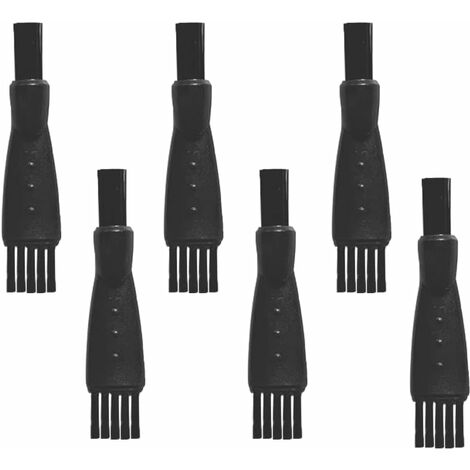 lot de 6 brosses à rasoir nettoyantes lot de brosses à rasoir électriques à double face brosse à rasoir PP Nylon manche