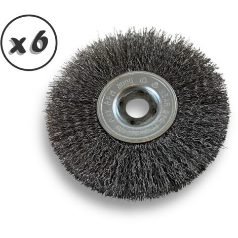 Brosse Circulaire Inox Pour Touret - 150mm, Alésage 32mm, Idéale Décapage & Polissage Métal | Kibros
