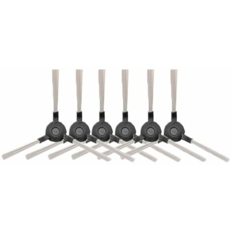 Lot de 6 brosses latérales pour aspirateur robot Amibot – Compatible Pure. Pulse. Prime – Installation facile – Nettoyage optimal des coins