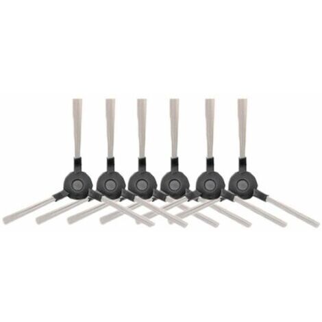 Lot de 6 brosses latérales pour aspirateur robot Amibot – Compatible Pure, Pulse, Prime – Installation facile – Nettoyage optimal des coins
