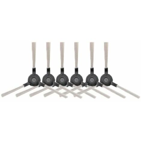 Lot de 6 brosses latérales pour aspirateur robot Amibot – Compatible Pure, Pulse, Prime – Installation facile – Performance optimisée