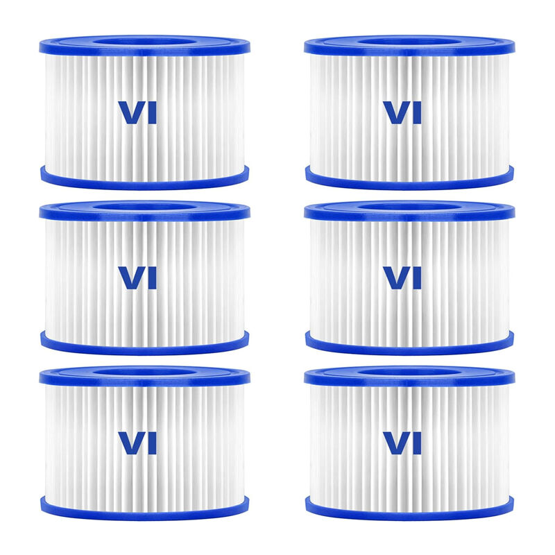 Lot de 6 cartouches de filtration pour spa gonflable Lay-Z-Spa