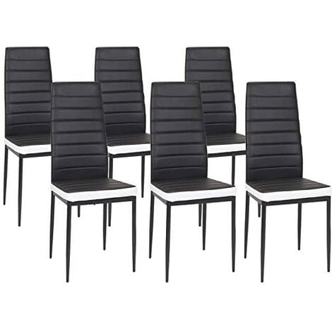 Chaises noires pas chères pour salle à manger x4 - Hannah