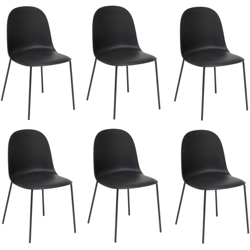 Lot de 6 chaises asan