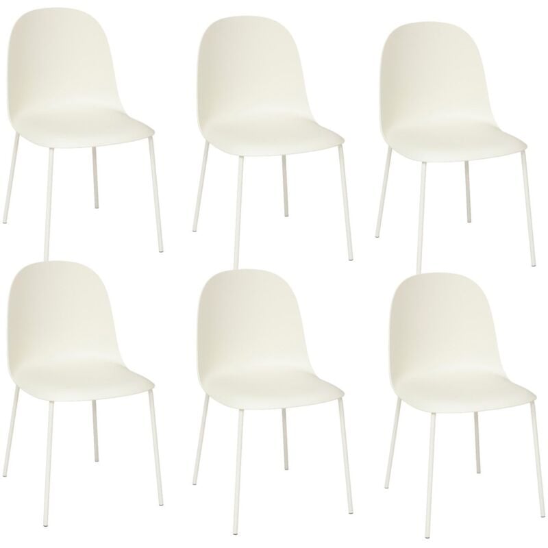 Lot de 6 chaises asan