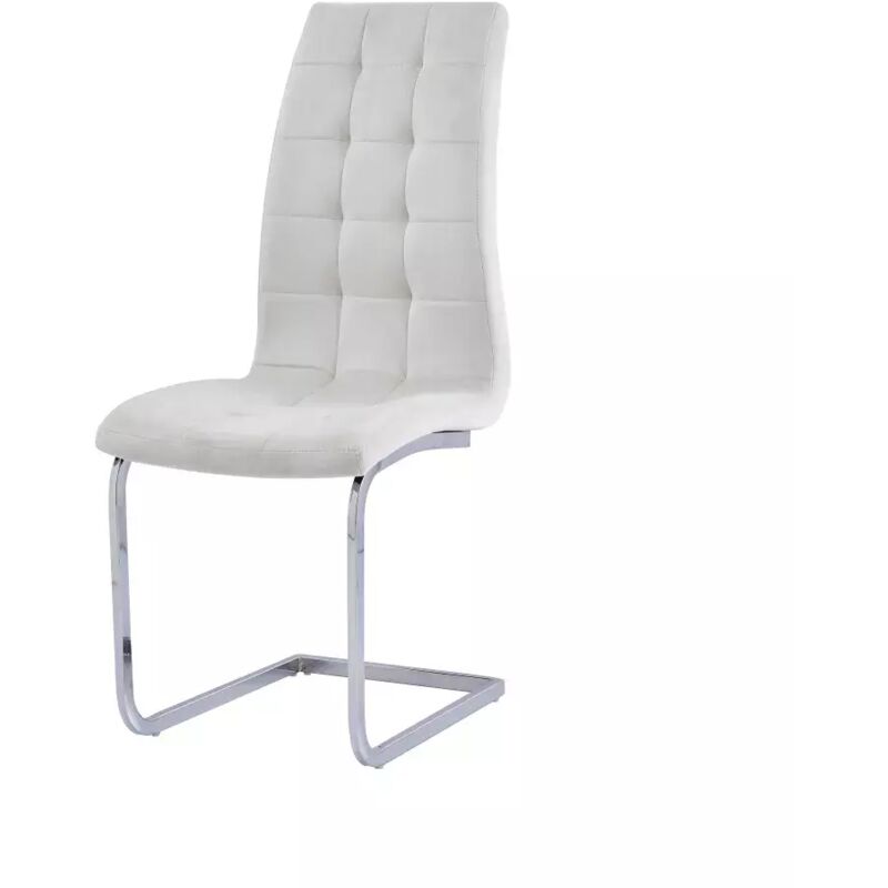 Lot de 6 Chaises BELLA Velours Beige