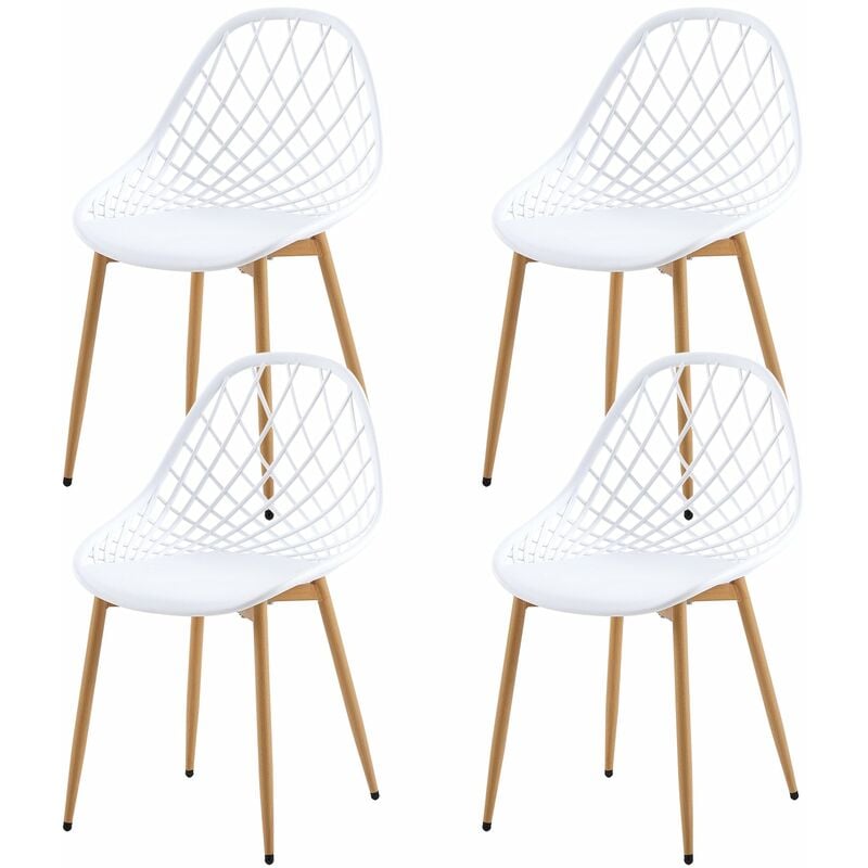 Eggree - Lot de 4 Chaises de Salle à Manger de Style Scandinave