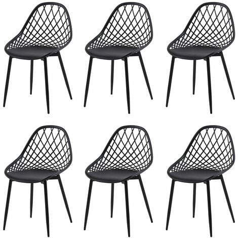 Chaise de salle à manger design creuse-chaise de jardin-style scandinave