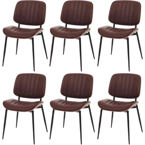 Lot De 6 Chaises De Salle à Manger Art Déco - Bois Massif Bleu - Velours Côtelé - Rénovées