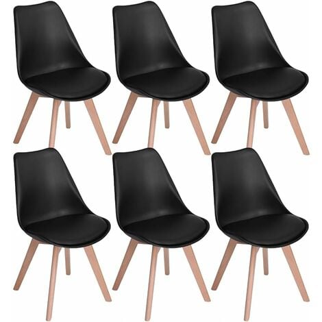 Lot de 4 Chaises design contemporain nordique scandinave - Gris