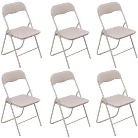 Lot de 6 chaises pliantes en PVC