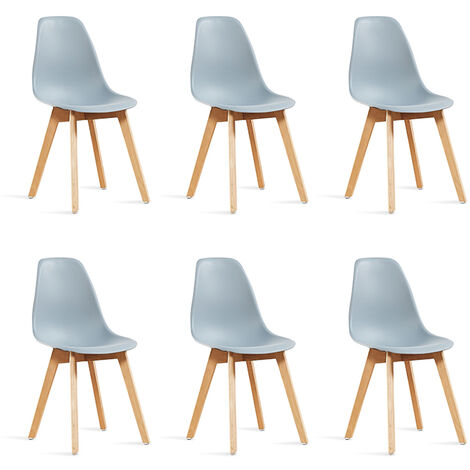 Lot de 6 chaises scandinaves - Onir - Designetsamaison