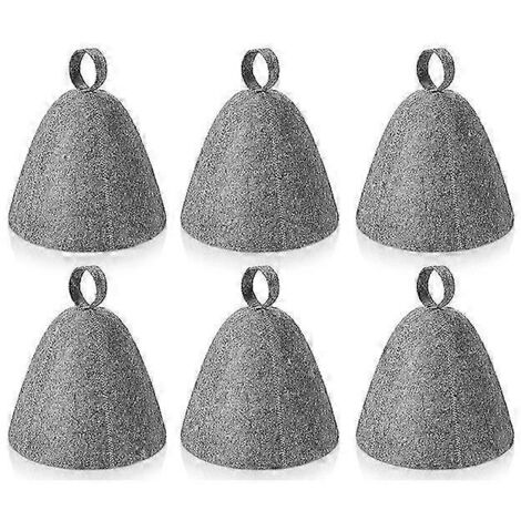 Lot de 6 chapeaux de sauna en feutre et laine (type banya)