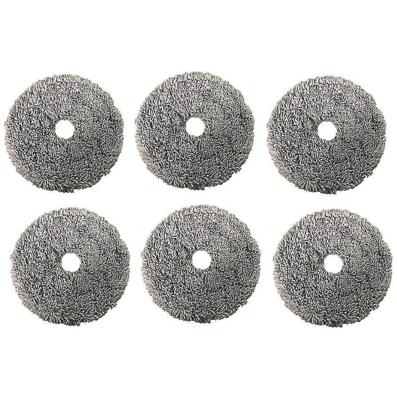 Fei Yu - Lot de 6 chiffons de nettoyage lavables pour aspirateur robot U200