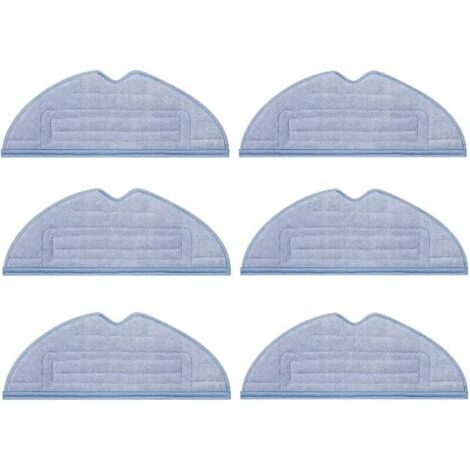 Lot de 6 chiffons de nettoyage pour Roborock S7/ S7+/ S7 MaxV/ S7 MaxV Plus/ S7 MaxV Ultra/ T7S Plus/ G10S/ G10S Pro, Pièces de R