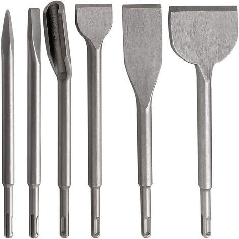 Lot de 6 ciseaux à bois pour la dépose de carrelage en béton, sol et mur