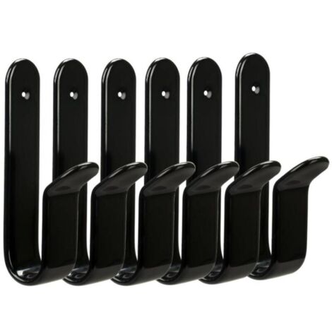 Lot de 6 clips de fixation murale horizontaux pour planche à neige, support mural pour planche à neige, pour chambre, garage
