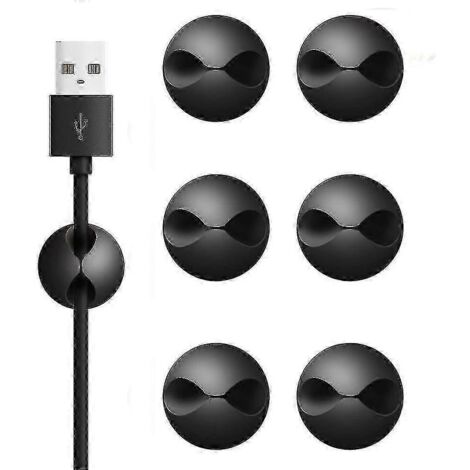 Lot de 6 clips de fixation pour câbles-AquaForge