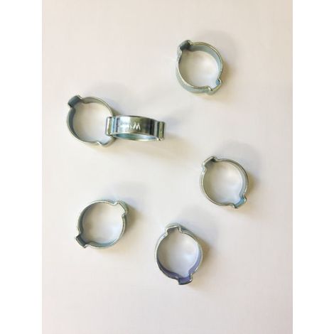 Lot de 6 colliers métalliques 2 oreilles pour tuyau 10 mm – Étanchéité parfaite pour raccordement – Usage professionnel – Soudo Metal