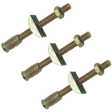 Lot de 6 connecteurs quatre en un pour meubles de placard, panneau M8 x 100 mm, fixations pour assemblage de table et de lit, boulons, écrous, filetages, entretoises en demi-lune