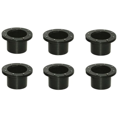 Lot de 6 connecteurs VIS INOX bàche passe paroi PVC 90 mm pour bassin