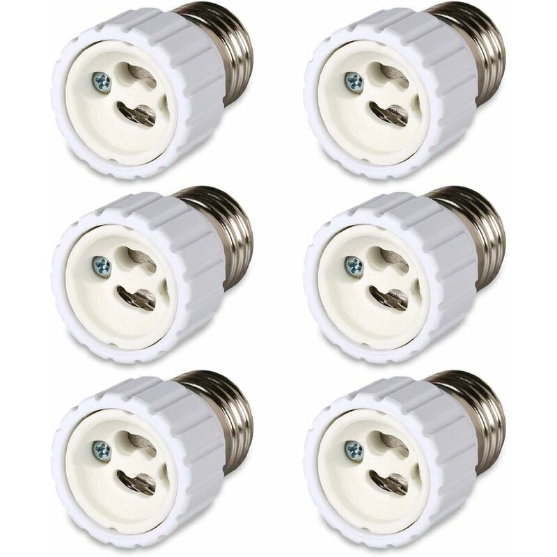 Lot de 6 convertisseurs de douille à baïonnette E27 vers douille GU10, 220 à 240 v [Classe énergétique a]