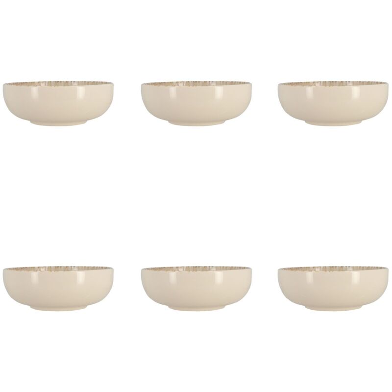 Lot de 6 coupelles 16cm en grès, AMBRE