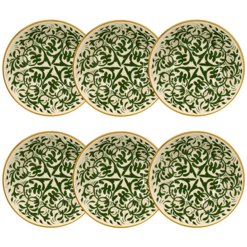 Lot de 6 coupelles à motif en grès 16cm, heraclee