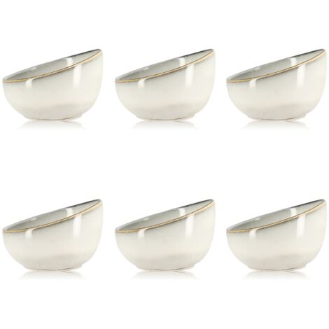 Lot de 6 coupelles en grès 12cm, BORAL