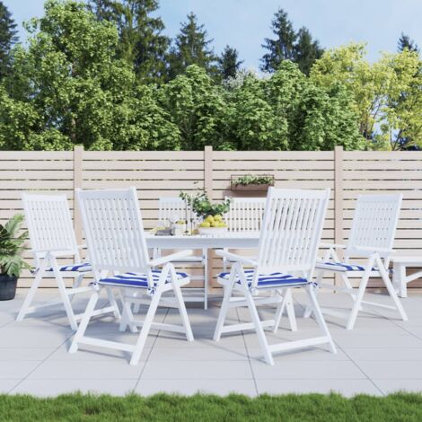 Lot de 6 Coussins de chaise de jardin  Coussin Déco confort  50x50x3 cm tissu 42121