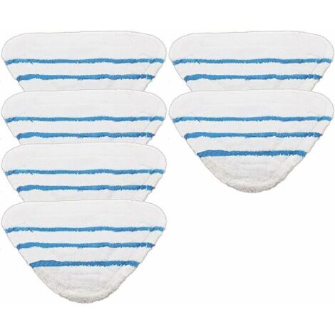 Lot de 6 coussins lavables pour nettoyeurs à vapeur Beldray 5 en 1 et 9 en 1.