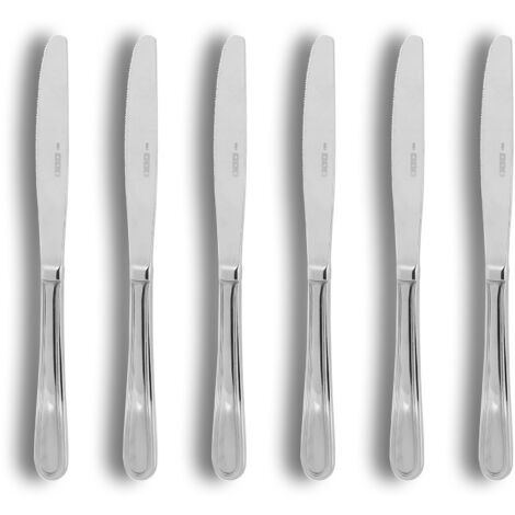 Lot de 6 couteaux à dessert en acier inoxydable, FILLA