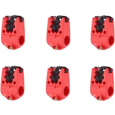 Lot de 6 Crochets de Rechange pour Support de Vélo de Voiture SUV - Fixation Solide, Résistant à la Charge