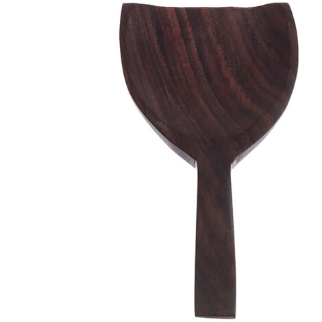 Lot de 6 Cuillères à Riz en Bois de Rose - 12.5cm - Ustensiles Artisanaux - Style Ethnique - Finition Naturelle