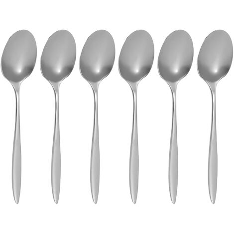 Lot de 6 cuillères de table en acier inoxydable, ATHENA