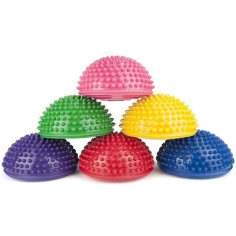 Lot de 6 dalles d'équilibre, exercices de stabilité, tremplin pour enfants à l'intérieur ou à l'extérieur, favorise la coordination et l'équilibre-Fei Yu