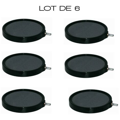 Lot de 6 diffuseurs d'air Disques 20 cm pour bassins de jardin