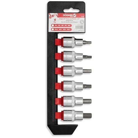 Lot de 6 douilles Allen en pouces  DOGHER 507-053