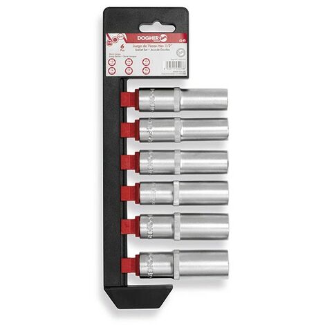 Lot de 6 douilles hexagonales 1/2 f/long  DOGHER 532-051