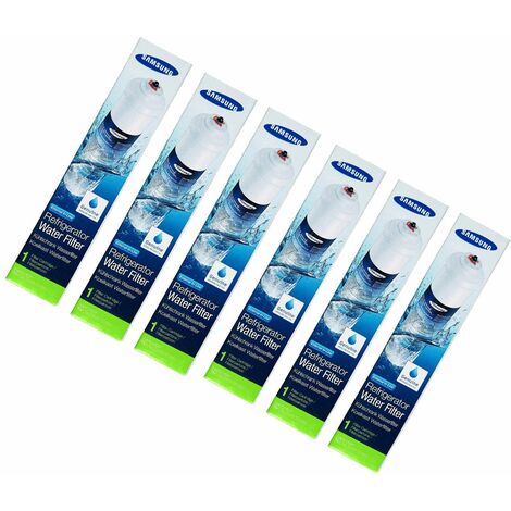 Lot de 6 Filtres à eau d'origine (DA29-10105J) Réfrigérateur, congélateur AEG, BEKO, BLOMBERG, BOSCH, CONTINENTAL EDISON, DAEWOO, DE DIETRICH, ELECTROLUX, FRIGIDAIRE, GRUNDIG, HAIER, SAMSUNG, SIEMENS